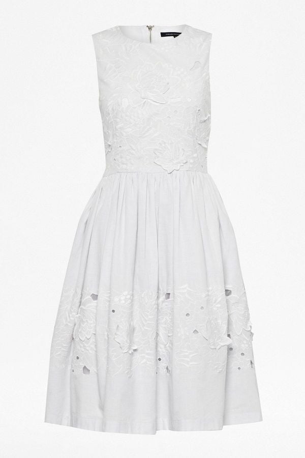 French Connection FitandFlare White Dress White Dresses For Summer POPSUGAR Fashion Photo 47