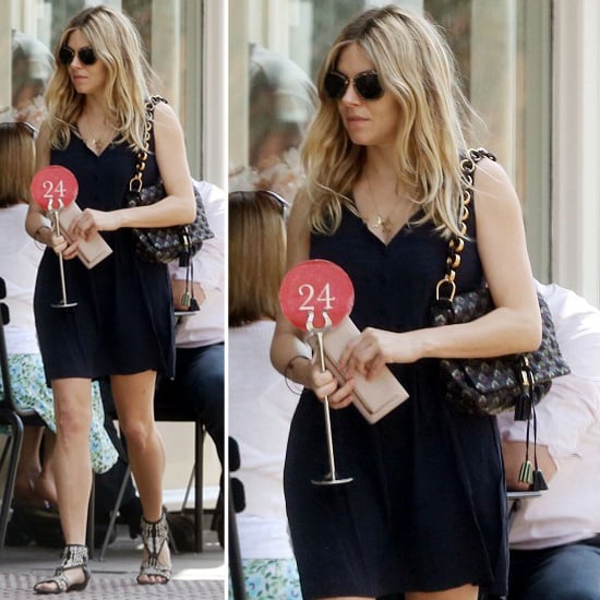 sienna miller black dress