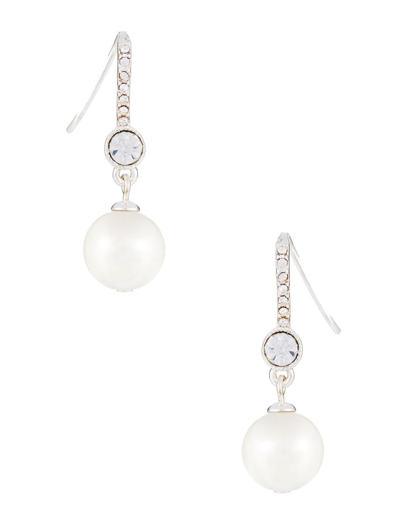 Lauren Ralph Lauren Pearl and Rhinestone Drop Earrings ($36)
