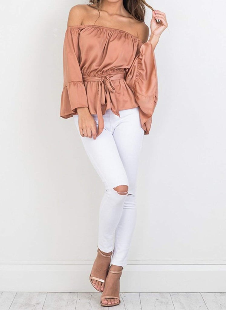 Relipop Strapless Casual Blouse