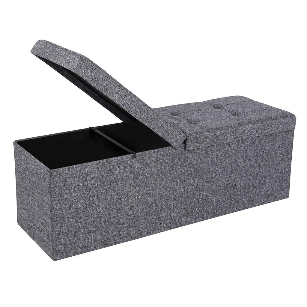 Fabric Ottoman Bench with Lift Top