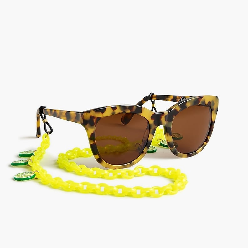 Edie Parker X J.Crew Sunglasses Chain With Lime Slices