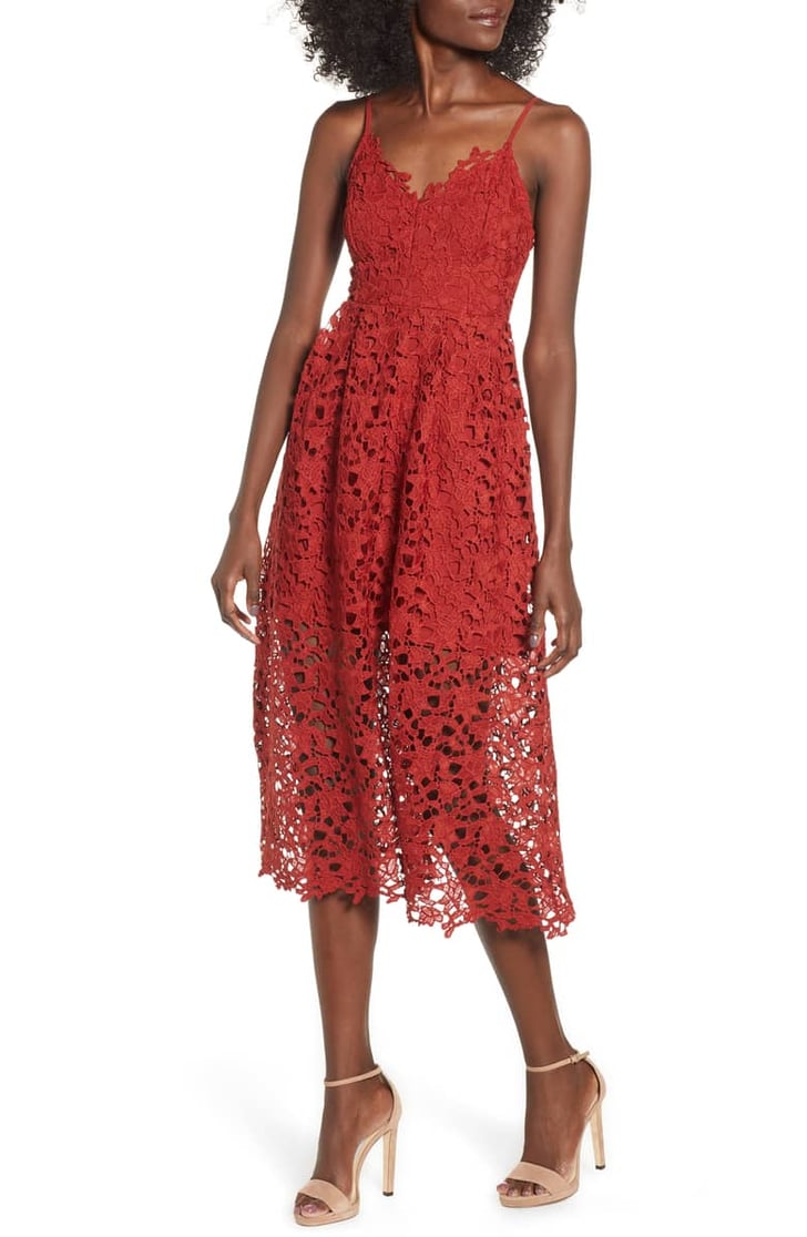 ASTR the Label Lace Midi Dress | ASTR the Label Lace Midi Dress Review ...