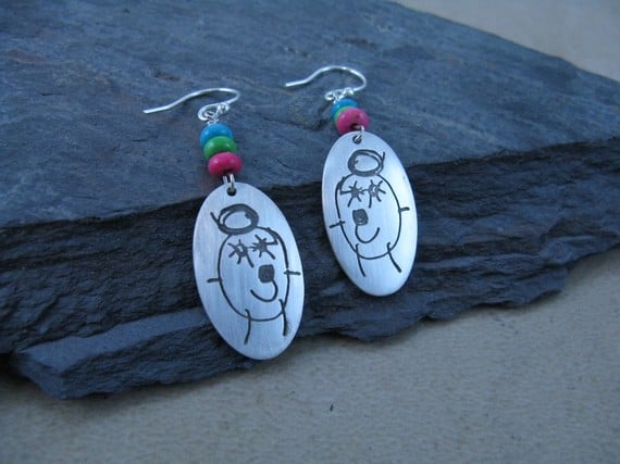 simple little silver earrings