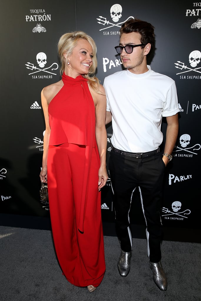 Pamela Anderson and Son at Sea Shepherd Charity Event 2017