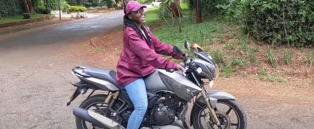 Lupita Nyong'o Learning How to Ride a Motorcycle | Video