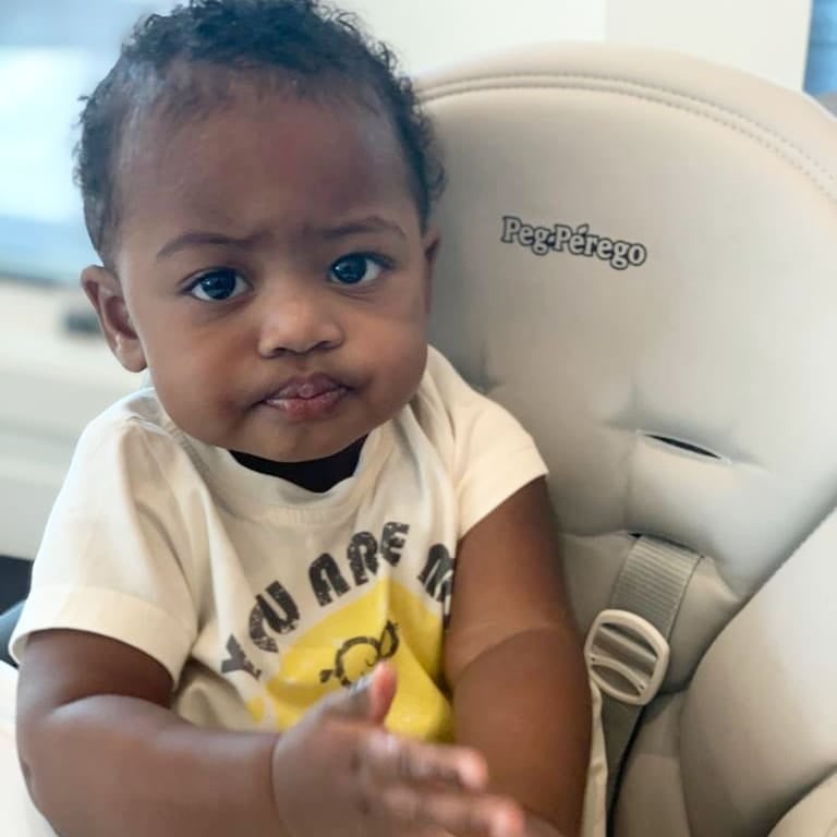 Baby Kaavia James S Hilarious Judging Face Photos Popsugar Family