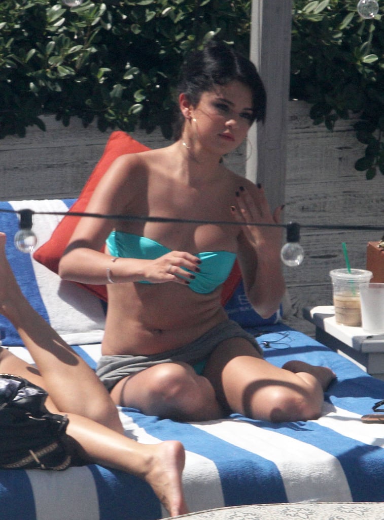 Strapless Light Blue Bikini