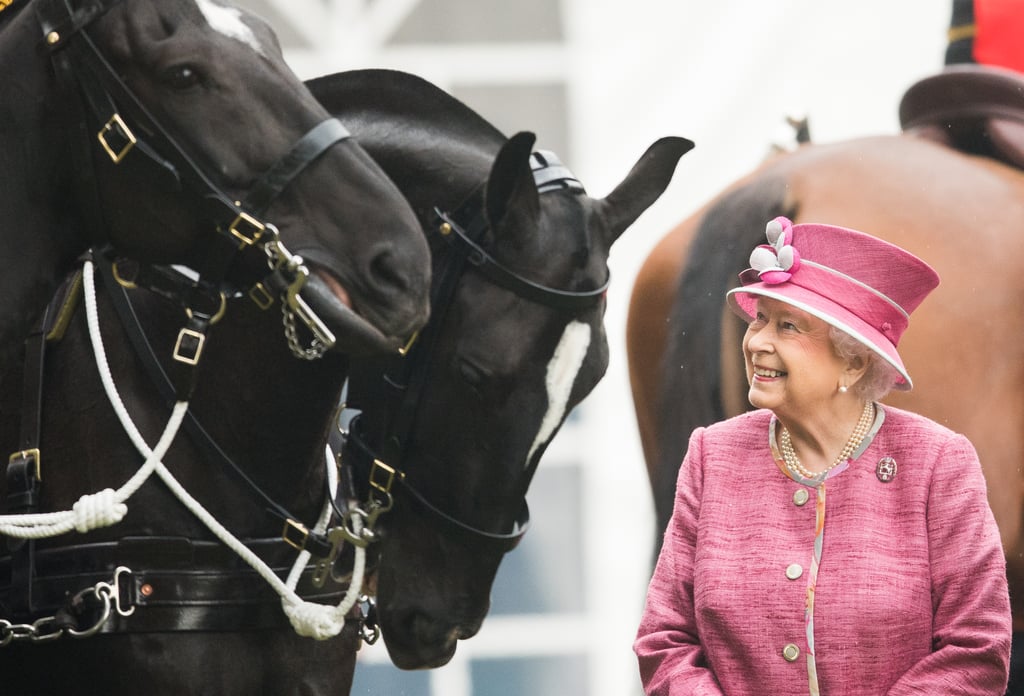 When She Visits Her Favorite Horses