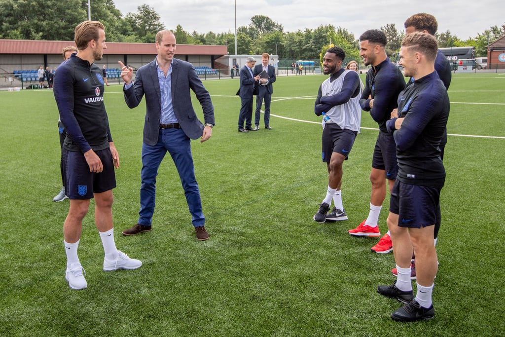 Prince William With England's Soccer Team June 2018