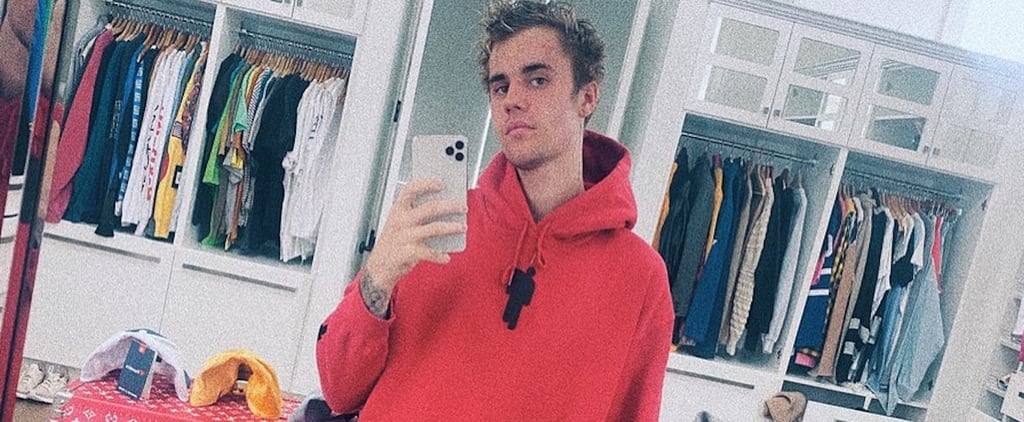 Justin Bieber Wearing Billie Eilish Hoodie in His Closet