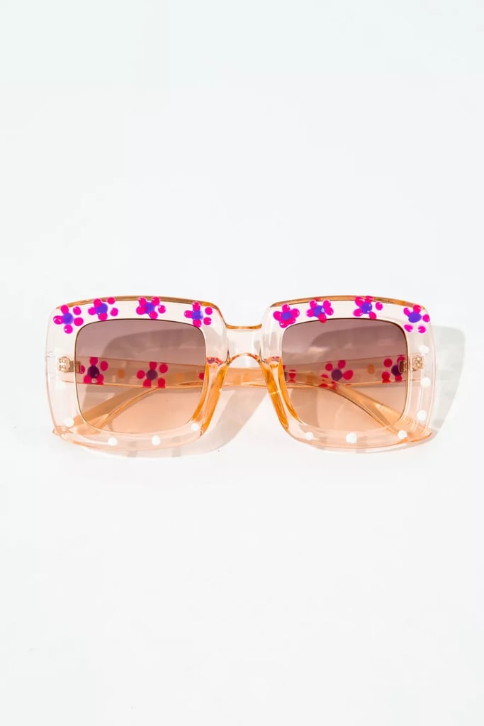 Flower-Power Y2K Sunglasses: Zig Zag Flower Power Sunnies