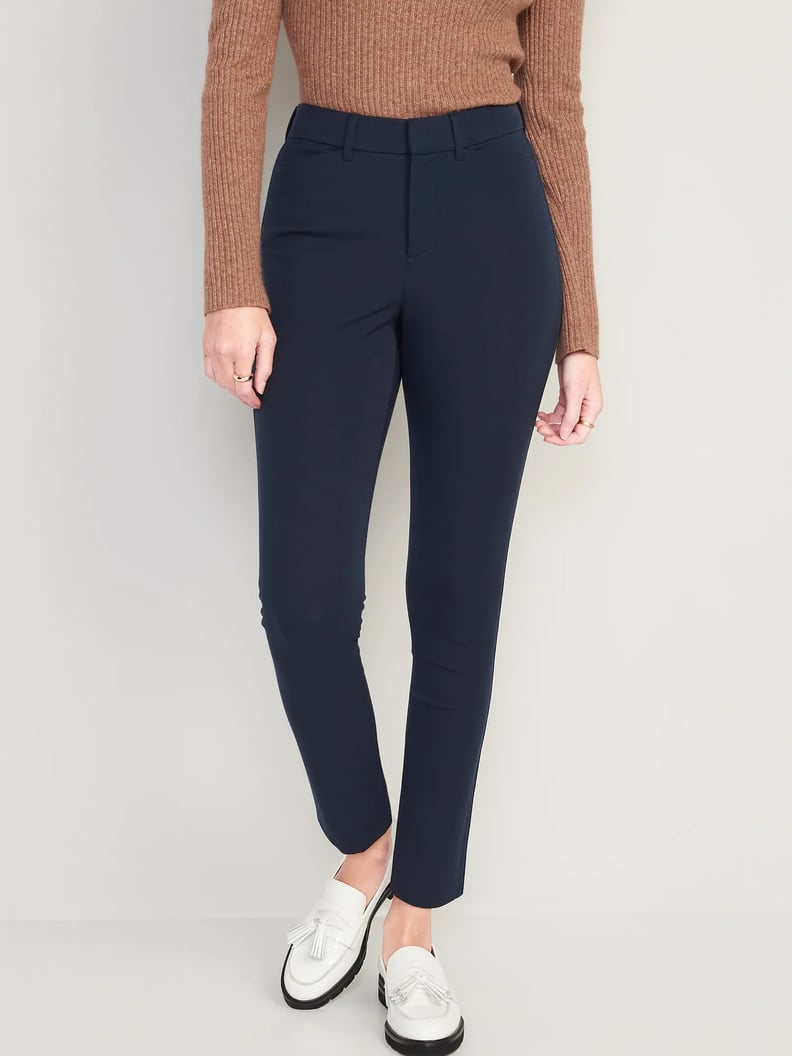 Regular Fit Women Navy Blue Trousers Trousers & Pants