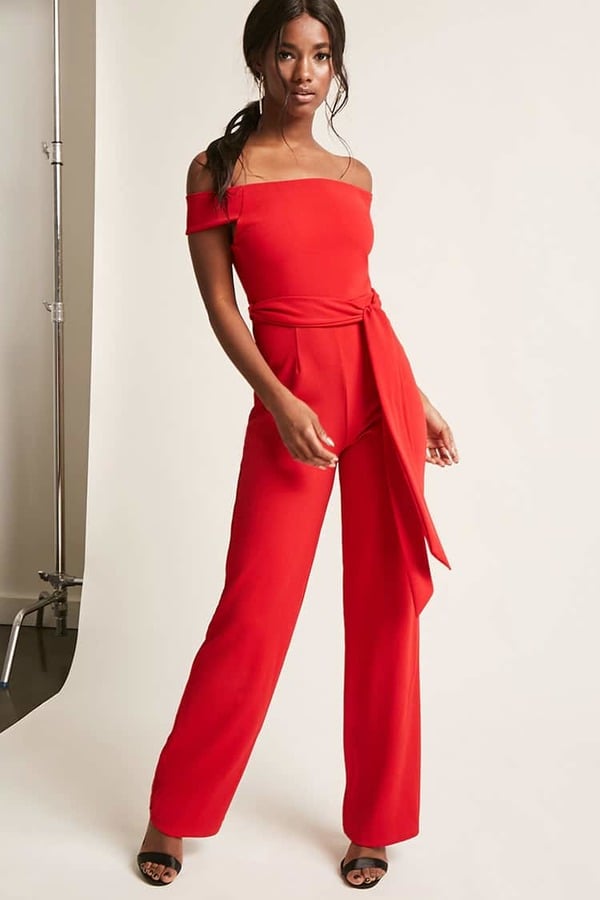 Forever 21 Off-the-Shoulder Jumpsuit