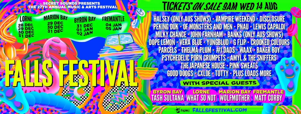 Falls Festival Lineup 2019-2020 | POPSUGAR Celebrity ...