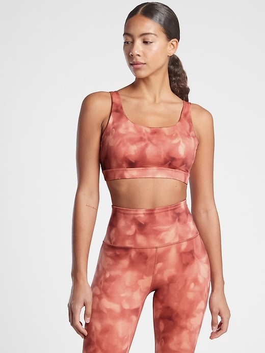 Athleta Exhale Printed Bra D-DD+