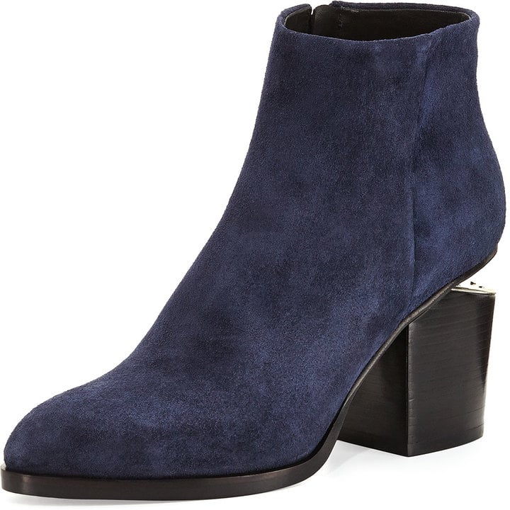 Alexander Wang Suede Ankle Boot in Navy ($650)