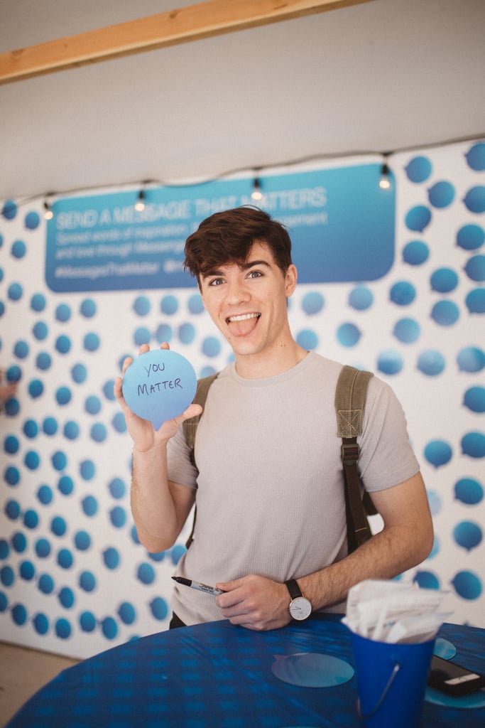 Social Media Influencer Jordan Dowodzenka shared his message before putting it on the wall.