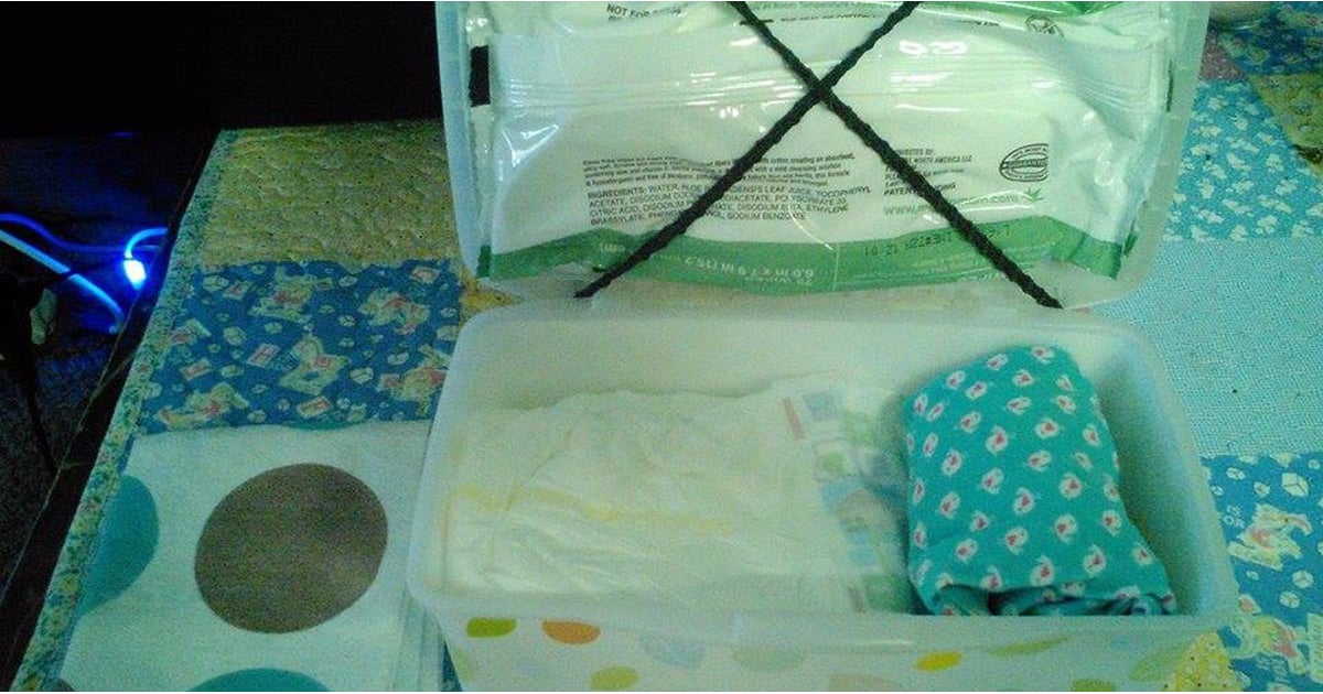 Baby Wipes Box Diaper Bag Hack POPSUGAR Family
