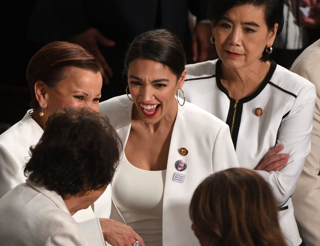 Alexandria Ocasio-Cortez White Blazer at State of the Union