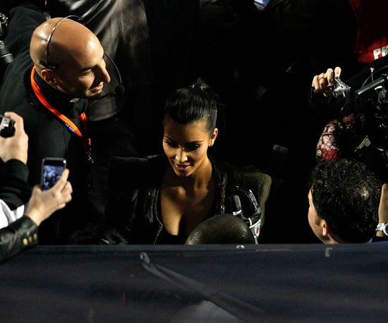 Kim Kardashian got almost as much attention as the 2010 game when she showed up to cheer on the Saints' Reggie Bush.