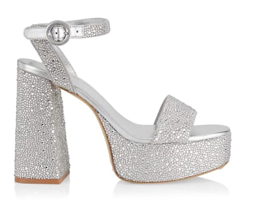 Platform Sandals: Larroude Dolly Crystal Platform