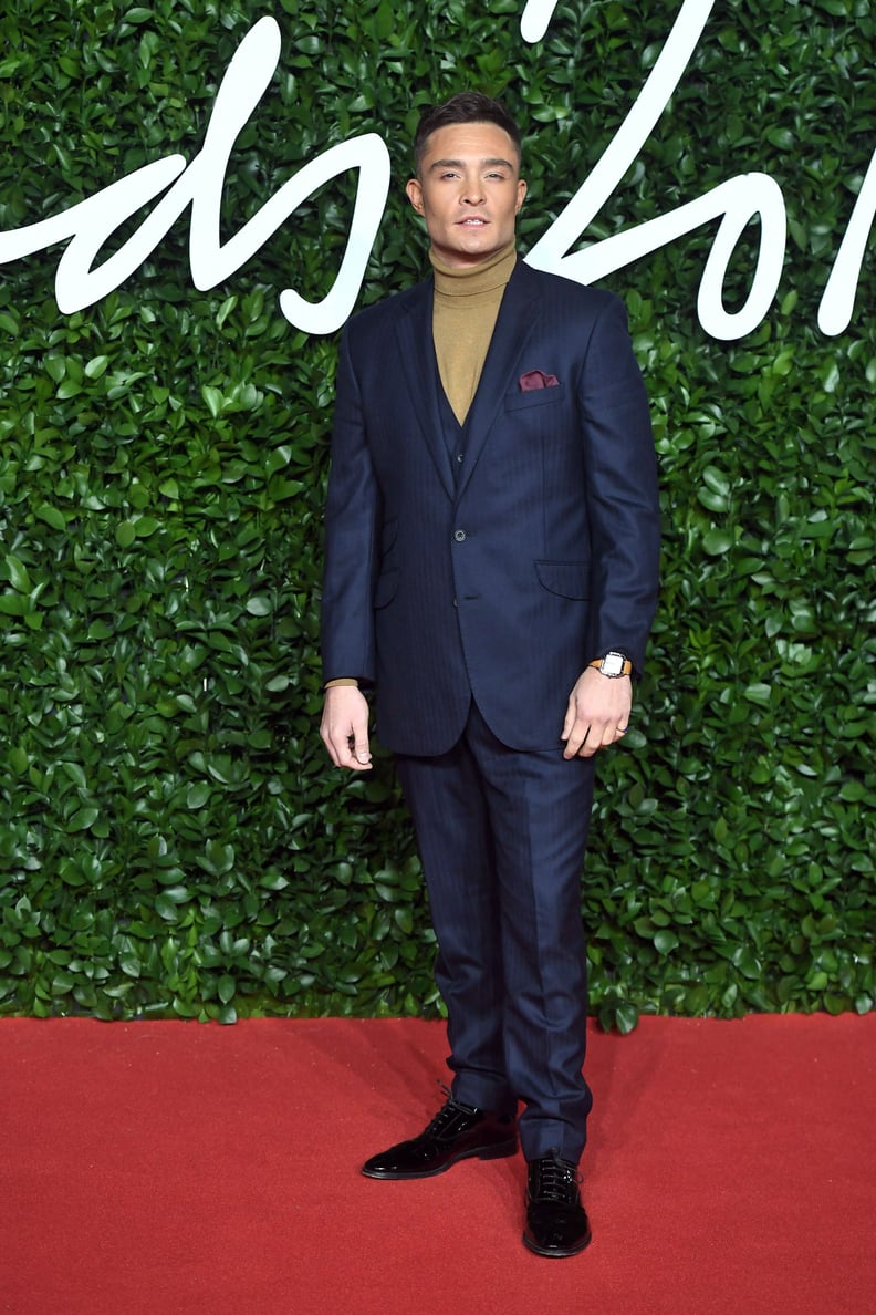Ed Westwick at the British Fashion Awards 2019