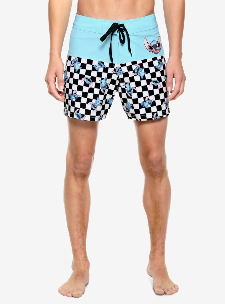 Disney Lilo and Stitch Checkered Swim Trunks