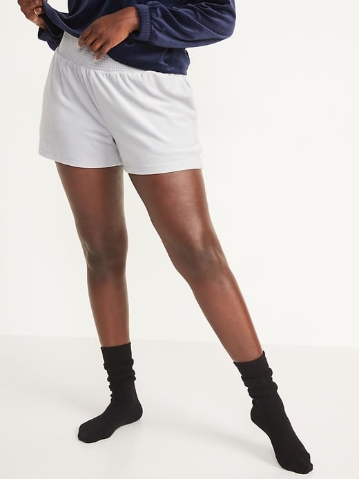 Old Navy High-Waisted Velvet Boxer Shorts -- 3-inch inseam
