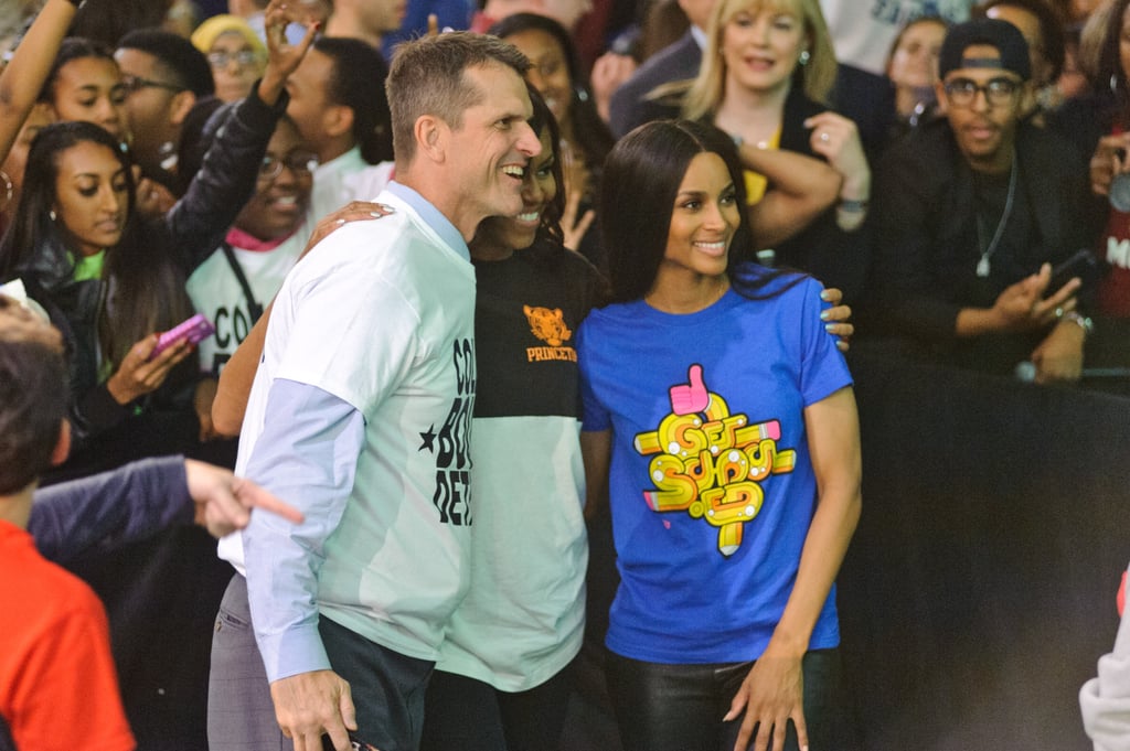 Jim Harbaugh and Ciara