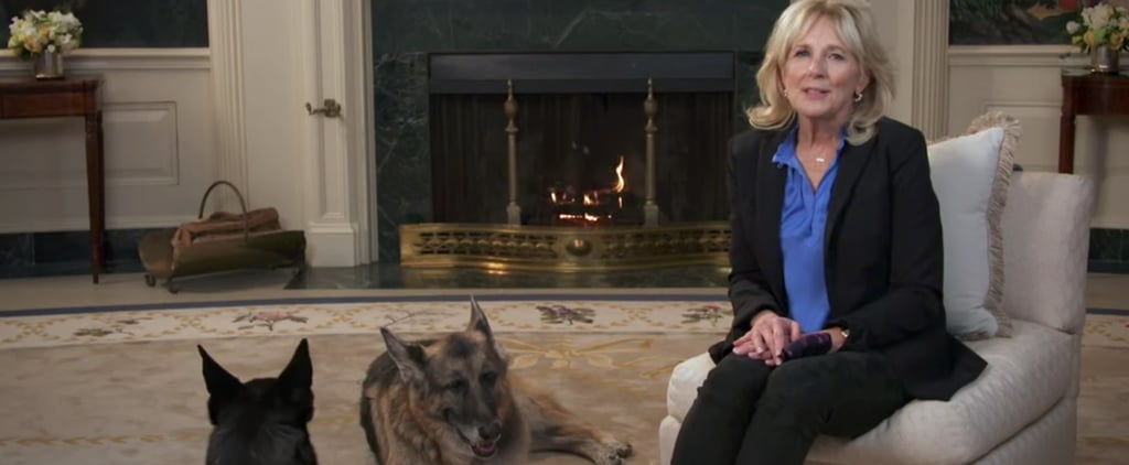 Watch Jill Biden's Puppy Bowl PSA With Dogs Champ and Major