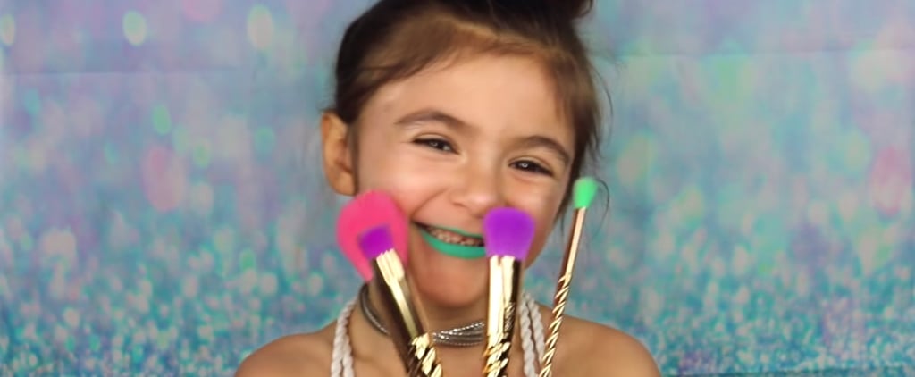 Little Girl's Unicorn Makeup Tutorial
