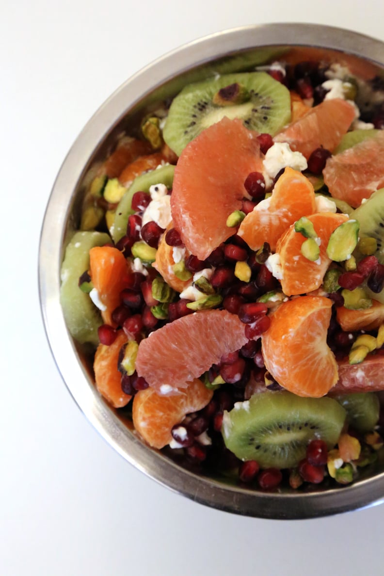 Citrusy Fruit Salad With Pistachios and Goat Cheese
