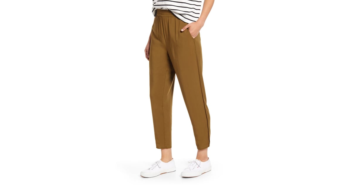 madewell drapey track trousers