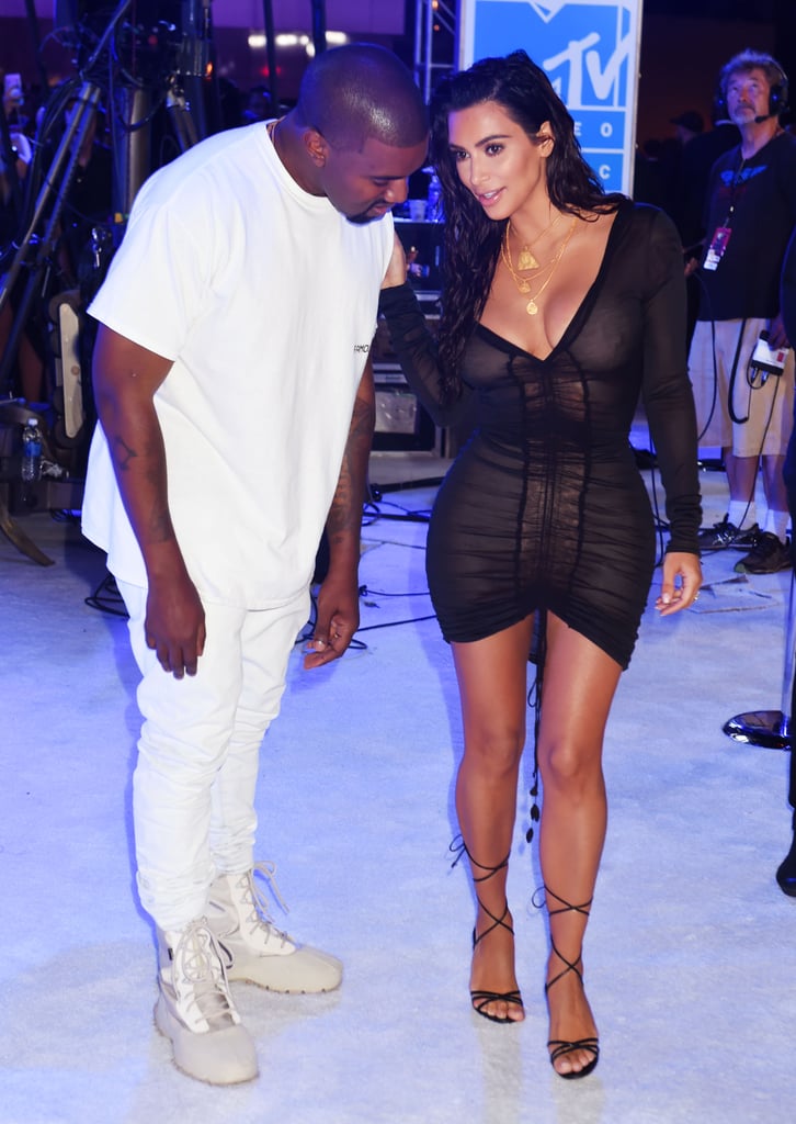 Kim Kardashian and Kanye West at 2016 MTV Video Music Awards Kim Kardashian and Kanye West at 2016 MTV Video Music Awards