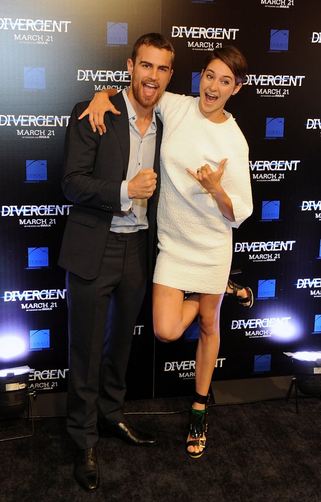 Shailene Woodley and Theo James got silly during a special screening | Celebrity Pictures | Week ...