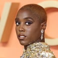 Lashana Lynch Glistens in a Gold Sequinned Cape at "The Woman King" Premiere