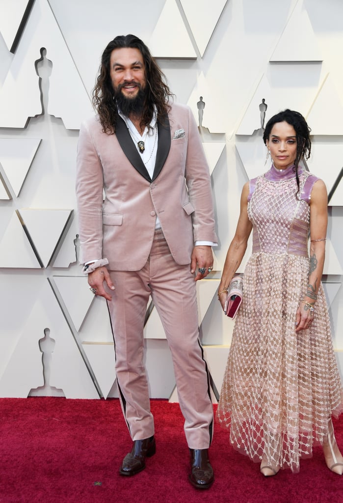 Jason Momoa and Lisa Bonet in Fendi at the 2019 Oscars