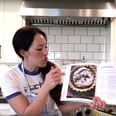 乔安娜·盖恩斯分享她的一些新的食谱配方在YouTube上,OMG,法国丝绸派