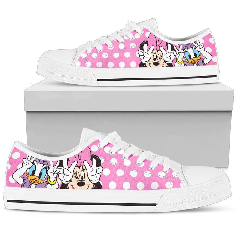 Minnie Mouse and Daisy Duck Pink Besties Low Tops