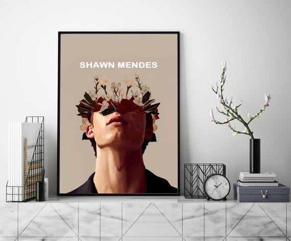 Shawn Mendes Flower Poster