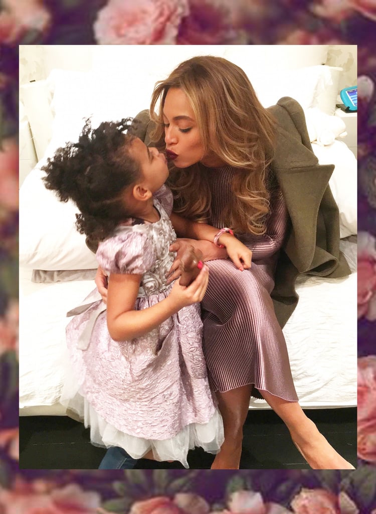 Beyonce and Blue Ivy Kissing April 2016