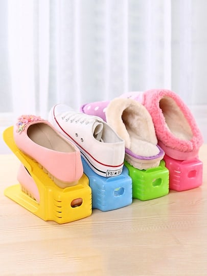 Random Colour Double Layer Shoe Storage Rack