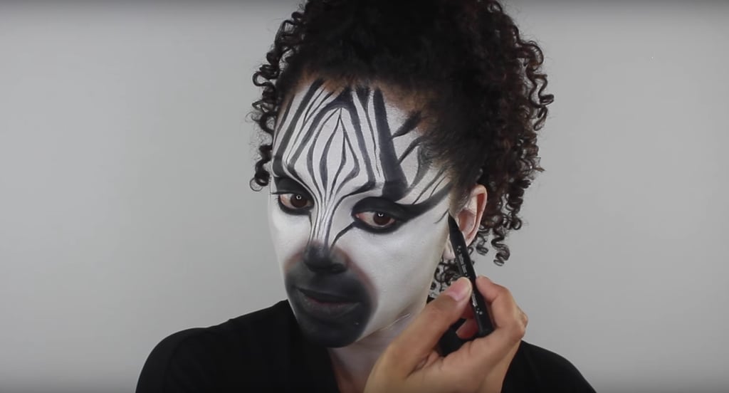 Zebra Halloween Makeup Tutorial | POPSUGAR Beauty