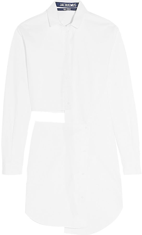 2016 is the year the year of the white button-down like you've never seen it before. I'm prepping with a fresh cut Jacquemus Cutout Shirt Dress ($390) that I'll layer over leather leggings till it warms up.

— Hannah McKinley, senior editor