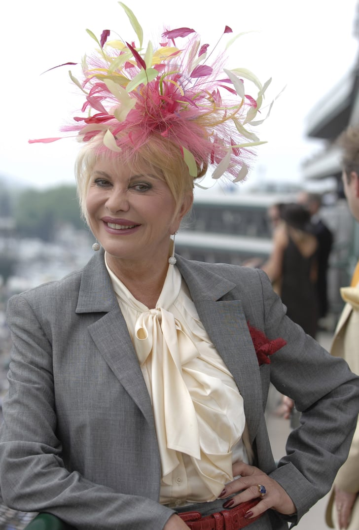 Ivana Trump Visited Churchill Downs With Her Eccentric Fascinator In 