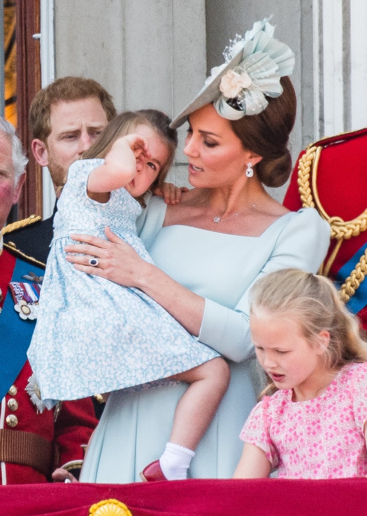 Kate Middleton Soothes Princess Charlotte June 2018