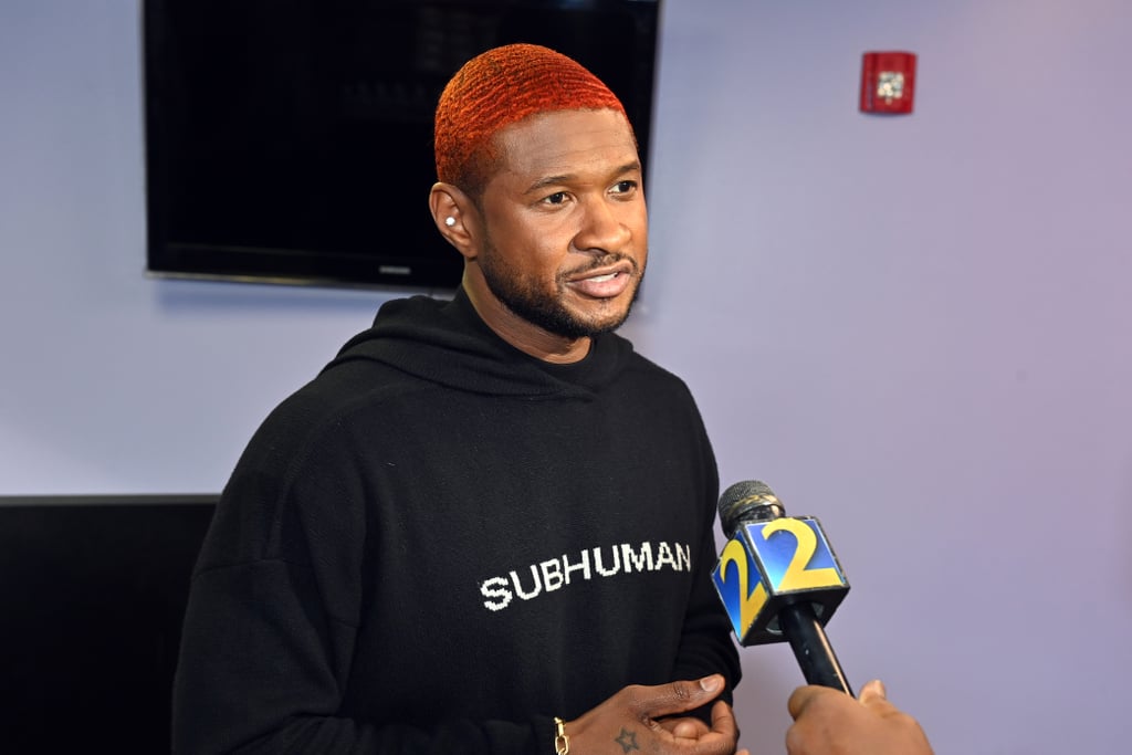 Usher's Orange Hair in November 2022