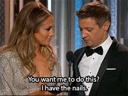 Jeremy Renner's Jennifer Lopez Joke at the Golden Globes