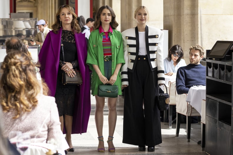 WornOnTV: Sylvie's black cape blouse on Emily in Paris, Philippine  Leroy-Beaulieu